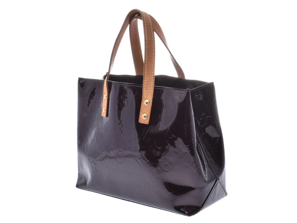 Louis Vuitton Amarante Handbag Vernis Purple Lead Purple